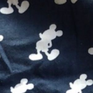 M Casual Pants Navy Mickey Mouse